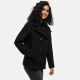 Marikoo Aylaraa Damen Winter Kabanjacke Schwarz-Größe L - Gr. 40