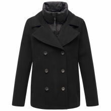 Marikoo Aylaraa Damen Winter Kabanjacke Schwarz-Größe XL - Gr. 42