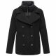 Marikoo Aylaraa Damen Winter Kabanjacke Schwarz-Größe XL - Gr. 42