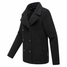 Marikoo Aylaraa Damen Winter Kabanjacke Schwarz-Größe XXXL - Gr. 46