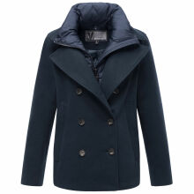 Marikoo Aylaraa Damen Winter Kabanjacke Navy-Größe XXL - Gr. 44