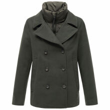 Marikoo Aylaraa Damen Winter Kabanjacke Dark Olive-Größe XL - Gr. 42