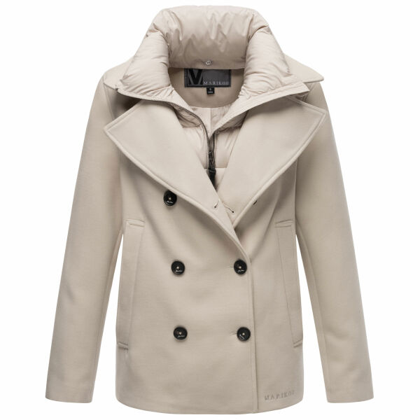 Marikoo Aylaraa Damen Winter Kabanjacke Pearl Grey-Größe M - Gr. 38