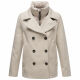 Marikoo Aylaraa Damen Winter Kabanjacke Pearl Grey-Größe XXXL - Gr. 46