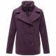 Marikoo Aylaraa Damen Winter Kabanjacke Dusty Plum-Größe XXXL - Gr. 46