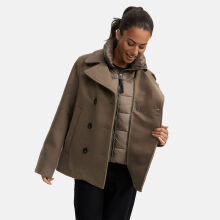 Marikoo Aylaraa Damen Winter Kabanjacke Stone Brown-Größe M - Gr. 38