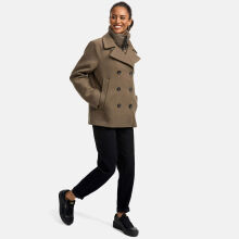 Marikoo Aylaraa Damen Winter Kabanjacke Stone Brown-Größe M - Gr. 38