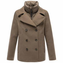 Marikoo Aylaraa Damen Winter Kabanjacke Stone Brown-Größe XXL - Gr. 44