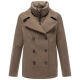 Marikoo Aylaraa Damen Winter Kabanjacke Stone Brown-Größe XXL - Gr. 44