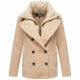 Marikoo Aylaraa Damen Winter Kabanjacke Beige-Größe M - Gr. 38