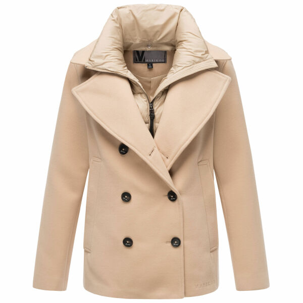 Marikoo Aylaraa Damen Winter Kabanjacke Beige-Größe L - Gr. 40