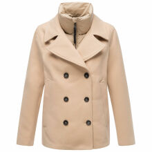 Marikoo Aylaraa Damen Winter Kabanjacke Beige-Größe XL - Gr. 42