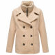 Marikoo Aylaraa Damen Winter Kabanjacke Beige-Größe XL - Gr. 42