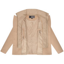 Marikoo Aylaraa Damen Winter Kabanjacke Beige-Größe XXXL - Gr. 46