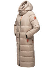 Navahoo Kristallblume Damen Winter Steppjacke Taupe Größe XXXL - Gr. 46