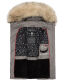 Marikoo Eisflöckchen Damen Winter Steppweste mit Fellkragen Grau Größe XXXL - Gr. 46