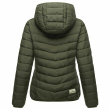 Marikoo Pack Mich Ein Damen Stepp Jacke Dark Olive-Größe M - Gr. 38