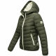 Marikoo Pack Mich Ein Damen Stepp Jacke Dark Olive-Größe M - Gr. 38