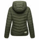 Marikoo Pack Mich Ein Damen Stepp Jacke Dark Olive-Größe M - Gr. 38