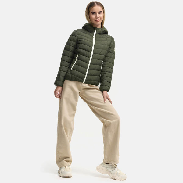 Marikoo Pack Mich Ein Damen Stepp Jacke Dark Olive-Größe XL - Gr. 42