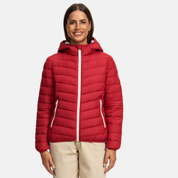 Marikoo Pack Mich Ein Damen Stepp Jacke Deep Red-Größe L - Gr. 40