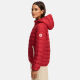 Marikoo Pack Mich Ein Damen Stepp Jacke Deep Red-Größe M - Gr. 38