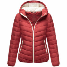 Marikoo Pack Mich Ein Damen Stepp Jacke Deep Red-Größe S - Gr. 36