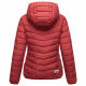 Marikoo Pack Mich Ein Damen Stepp Jacke Deep Red-Größe S - Gr. 36