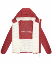 Marikoo Pack Mich Ein Damen Stepp Jacke Deep Red-Größe XXL - Gr. 44