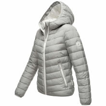 Marikoo Pack Mich Ein Damen Stepp Jacke Grau-Größe S - Gr. 36