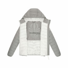 Marikoo Pack Mich Ein Damen Stepp Jacke Grau-Größe XXL - Gr. 44