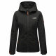 Marikoo Brombeere Damen Übergansjacke Frühlings Jacke Schwarz-Größe XXXL - Gr. 46