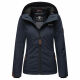 Marikoo Brombeere Damen Übergansjacke Frühlings Jacke Navy-Größe XXXL - Gr. 46