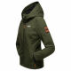 Marikoo Brombeere Damen Übergansjacke Frühlings Jacke Olive-Größe XXXL - Gr. 46
