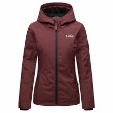Marikoo Brombeere Damen Übergansjacke Frühlings Jacke Weinrot-Größe XXXL - Gr. 46