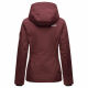 Marikoo Brombeere Damen Übergansjacke Frühlings Jacke Weinrot-Größe XXXL - Gr. 46