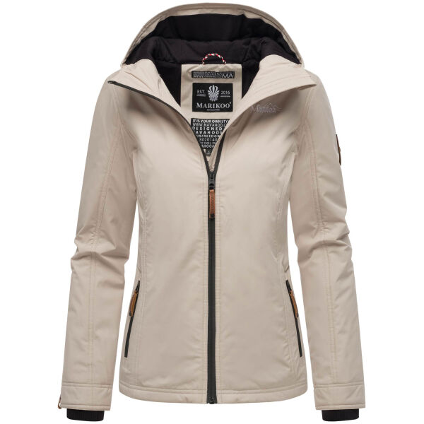 Marikoo Brombeere Damen Übergansjacke Frühlings Jacke Bone-Größe XXXL - Gr. 46