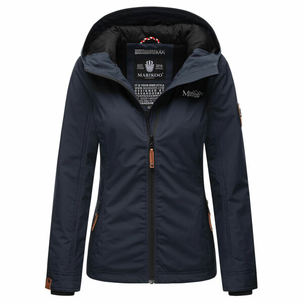 Marikoo Brombeere Damen Übergansjacke Frühlings Jacke Navy-Größe XXXXXL - Gr. 50