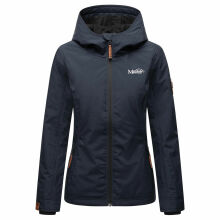 Marikoo Brombeere Damen Übergansjacke Frühlings Jacke Navy-Größe XXXXXXL - Gr. 52