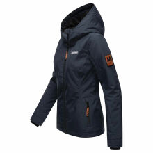 Marikoo Brombeere Damen Übergansjacke Frühlings Jacke Navy-Größe XXXXXXL - Gr. 52