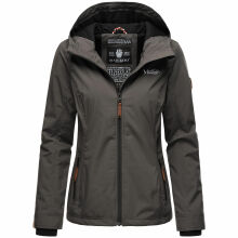 Marikoo Brombeere Damen Übergansjacke Frühlings Jacke Anthrazit-Größe XXXXXXL - Gr. 52
