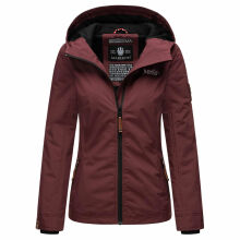 Marikoo Brombeere Damen Übergansjacke Frühlings Jacke Weinrot-Größe XXXXL - Gr. 48