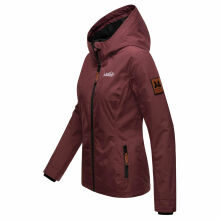 Marikoo Brombeere Damen Übergansjacke Frühlings Jacke Weinrot-Größe XXXXL - Gr. 48