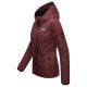 Marikoo Brombeere Damen Übergansjacke Frühlings Jacke Weinrot-Größe XXXXL - Gr. 48