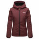 Marikoo Brombeere Damen Übergansjacke Frühlings Jacke Weinrot-Größe XXXXXL - Gr. 50
