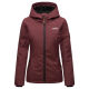 Marikoo Brombeere Damen Übergansjacke Frühlings Jacke Weinrot-Größe XXXXXXL - Gr. 52