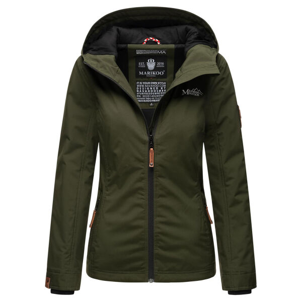 Marikoo Brombeere Damen Übergansjacke Frühlings Jacke Olive-Größe XXXXXXL - Gr. 52