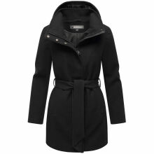 Marikoo Katalinaa Damen Mantel Schwarz-Größe XS - Gr. 34