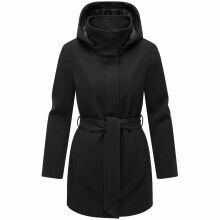 Marikoo Katalinaa Damen Mantel Schwarz-Größe XL - Gr. 42