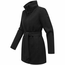 Marikoo Katalinaa Damen Mantel Schwarz-Größe 3XL - Gr. 46